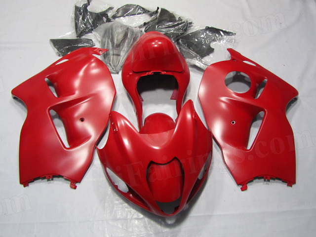 1999 to 2007 Suzuki GSXR 1300 Hayabusa matte red fairing kits.