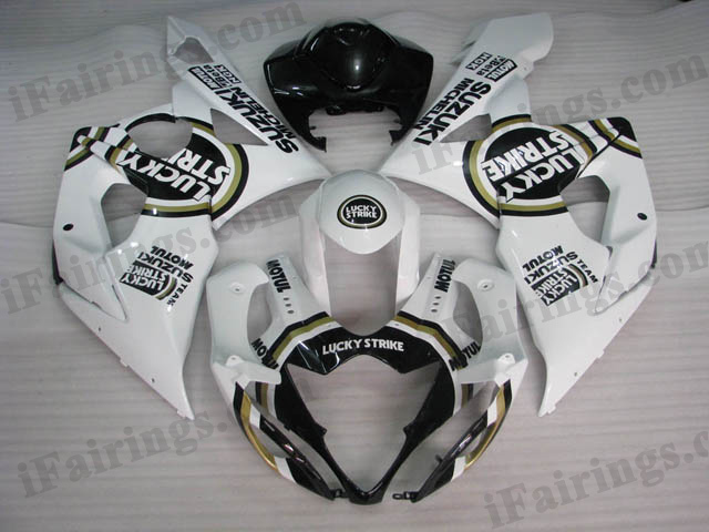 aftermarket fairings for 2005 2006 GSXR1000 Lucky Strike graphic. - Click Image to Close