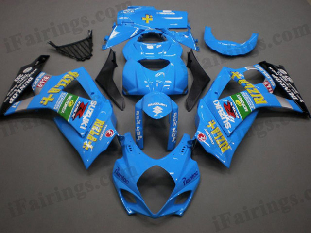 aftermarket fairings for 2007 2008 GSXR1000 Rizla graphics.