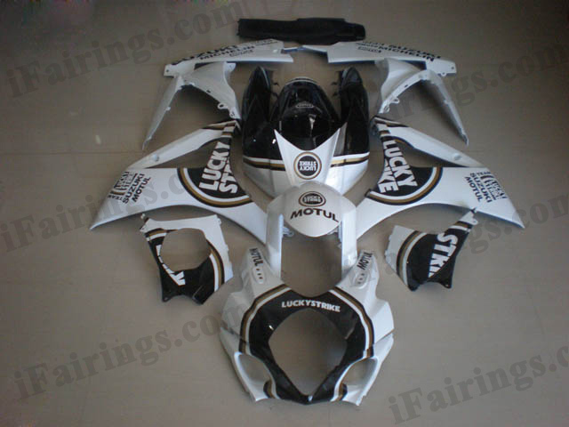 GSXR1000 2007 2008 Lucky Strike fairings, 2007 2008 GSXR1000 Lucky Strike decals. - Click Image to Close
