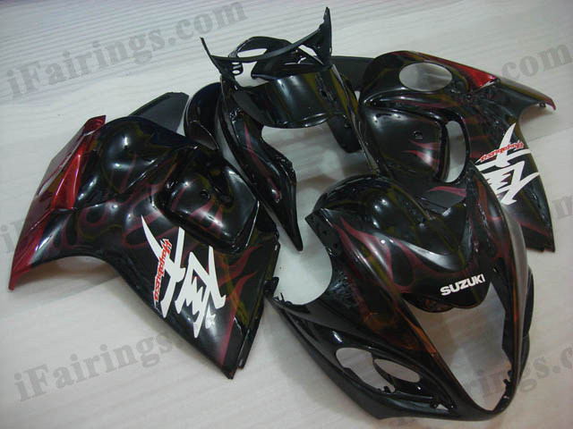 hayabusa 2008 to 2017 GSXR1300 red flame fairings