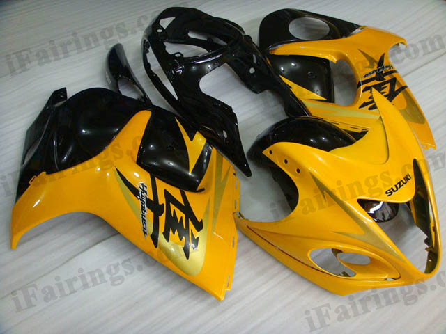 hayabusa 2008 to 2017 GSXR1300 yellow and black fairings
