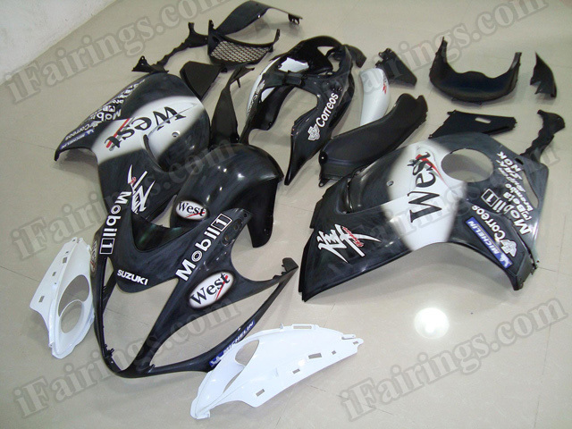 Motorcycle fairings for 2008 to 2017 Suzuki Hayabusa GSXR 1300 West replica. - Click Image to Close