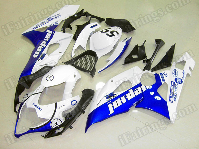 Motorcycle fairings/body kits for 2005 2006 Suzuki GSXR 1000 Jordan replica. - Click Image to Close