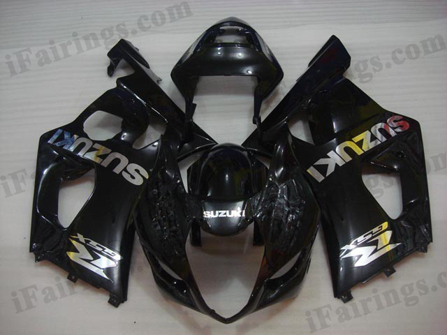 Replacement fairing kits for 2003 2004 GSXR1000 glossy black - Click Image to Close
