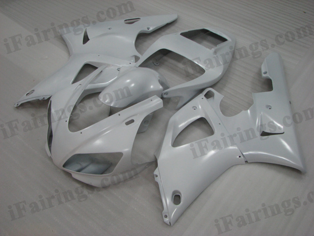 1998 1999 Yamaha YZF-R1 white fairing kits. - Click Image to Close