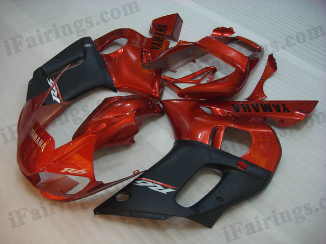 1998 1999 YZF-R1 orange and black fairing kits - Click Image to Close