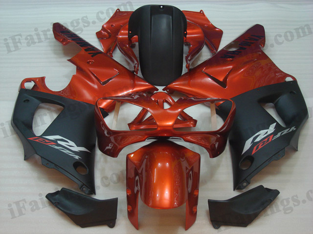 2000 2001 YZF-R1 brown and black fairing kits - Click Image to Close