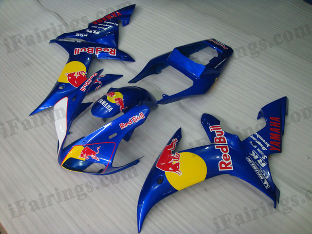 2002 2003 YZF-R1 red bull fairing kits. - Click Image to Close