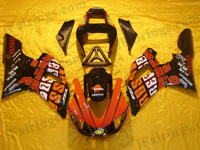 2000 2001 YZF-R1 rossi repsol motogp fairing kits - Click Image to Close