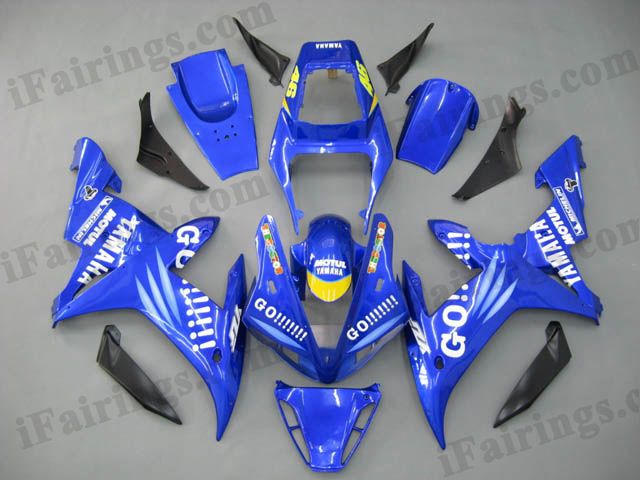 2002 2003 YZF-R1 blue GO!!! fairing kits - Click Image to Close