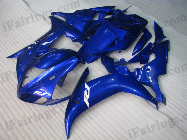 2002 2003 Yamaha YZF-R1 blue fairing kits. - Click Image to Close