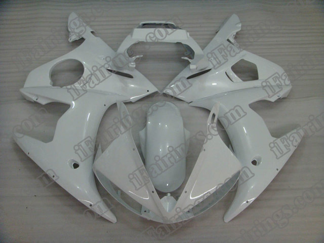 2003 2004 2005 YZF R6 pearl white fairing kits - Click Image to Close