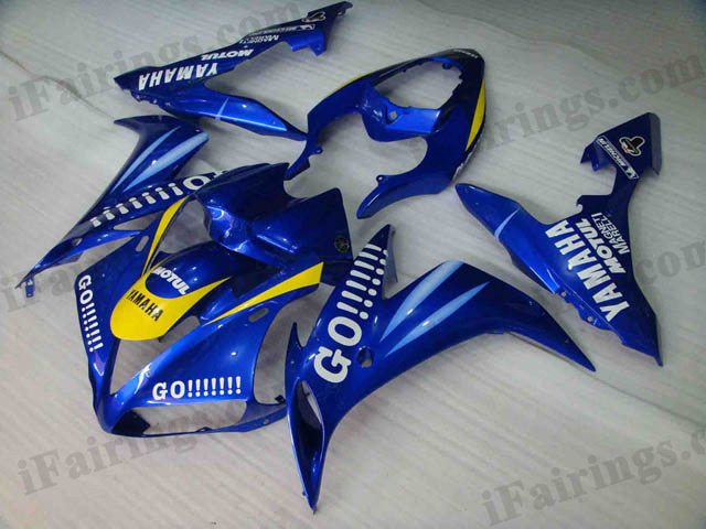 2004 2005 2006 Yamaha YZF-R1 blue GO!!! fairing kits. - Click Image to Close