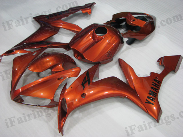 2004 2005 2006 Yamaha YZF-R1 metallic orange fairing kits. - Click Image to Close