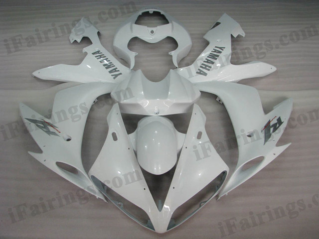 2004 2005 2006 YZF-R1 pearl white fairing kits - Click Image to Close