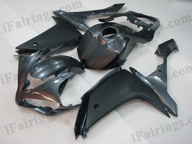 2007 2008 Yamaha YZF-R1 black and grey fairing kits. - Click Image to Close