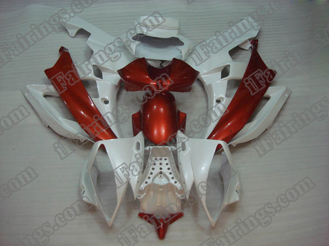 2006 2007 YZF R6 white and orange fairing kits - Click Image to Close