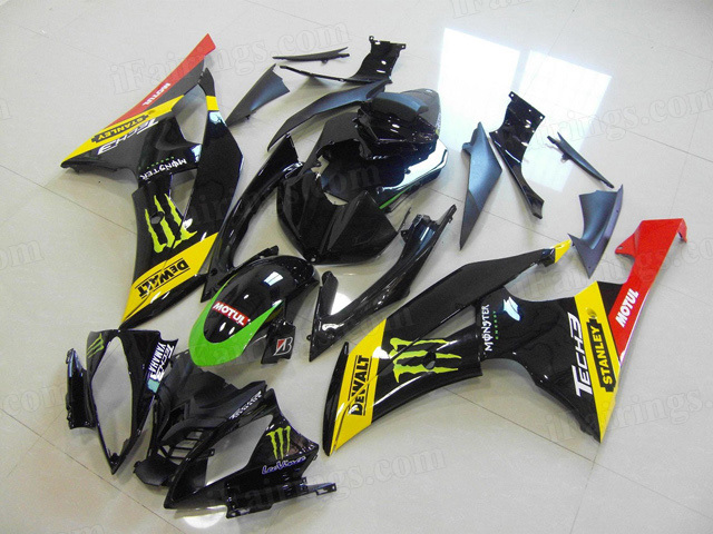 2008 to 2015 Yamaha YZF R6 monster graphic fairing kits.