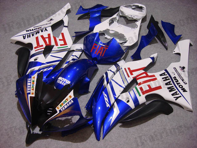 2008 to 2015 YZF R6 fiat graphic fairings.