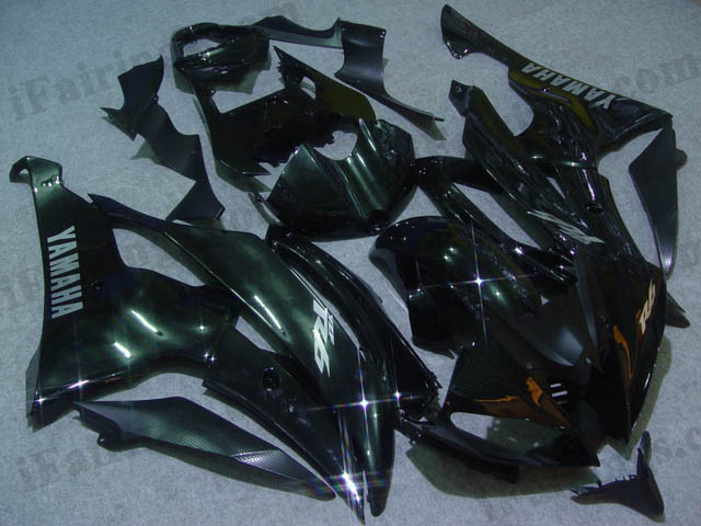2008 to 2015 YZF R6 black fairing kits - Click Image to Close