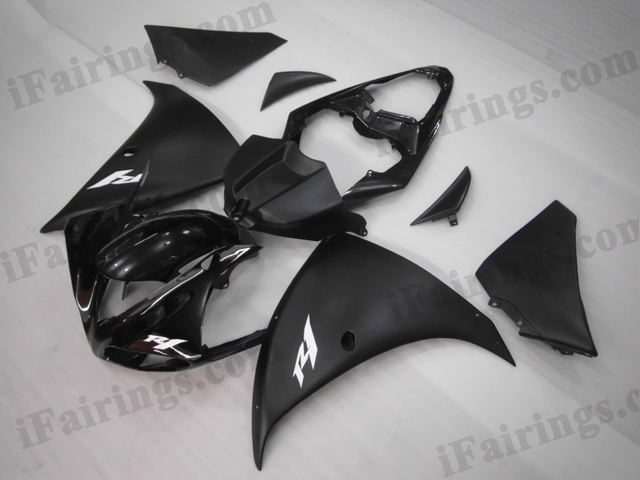 2009 2010 2011 Yamaha YZF-R1 black fairing kits. - Click Image to Close