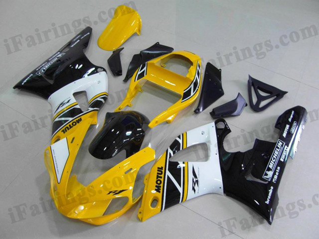 aftermarket fairings for 2000 2001 YZF R1 50th anniversary graphic.