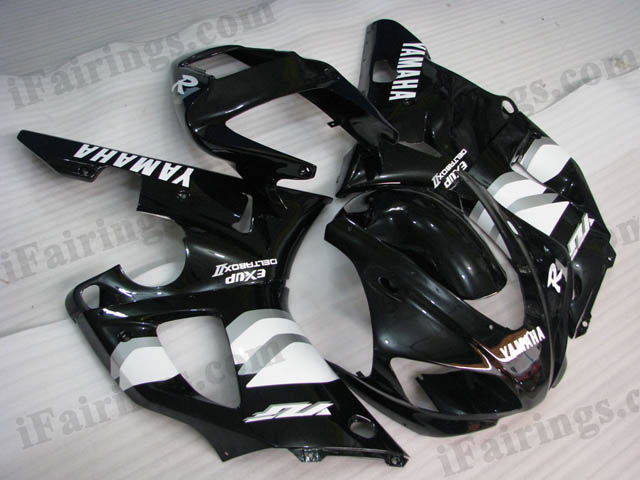 Custom fairings for 1998 1999 YZF R1 black graphic. - Click Image to Close