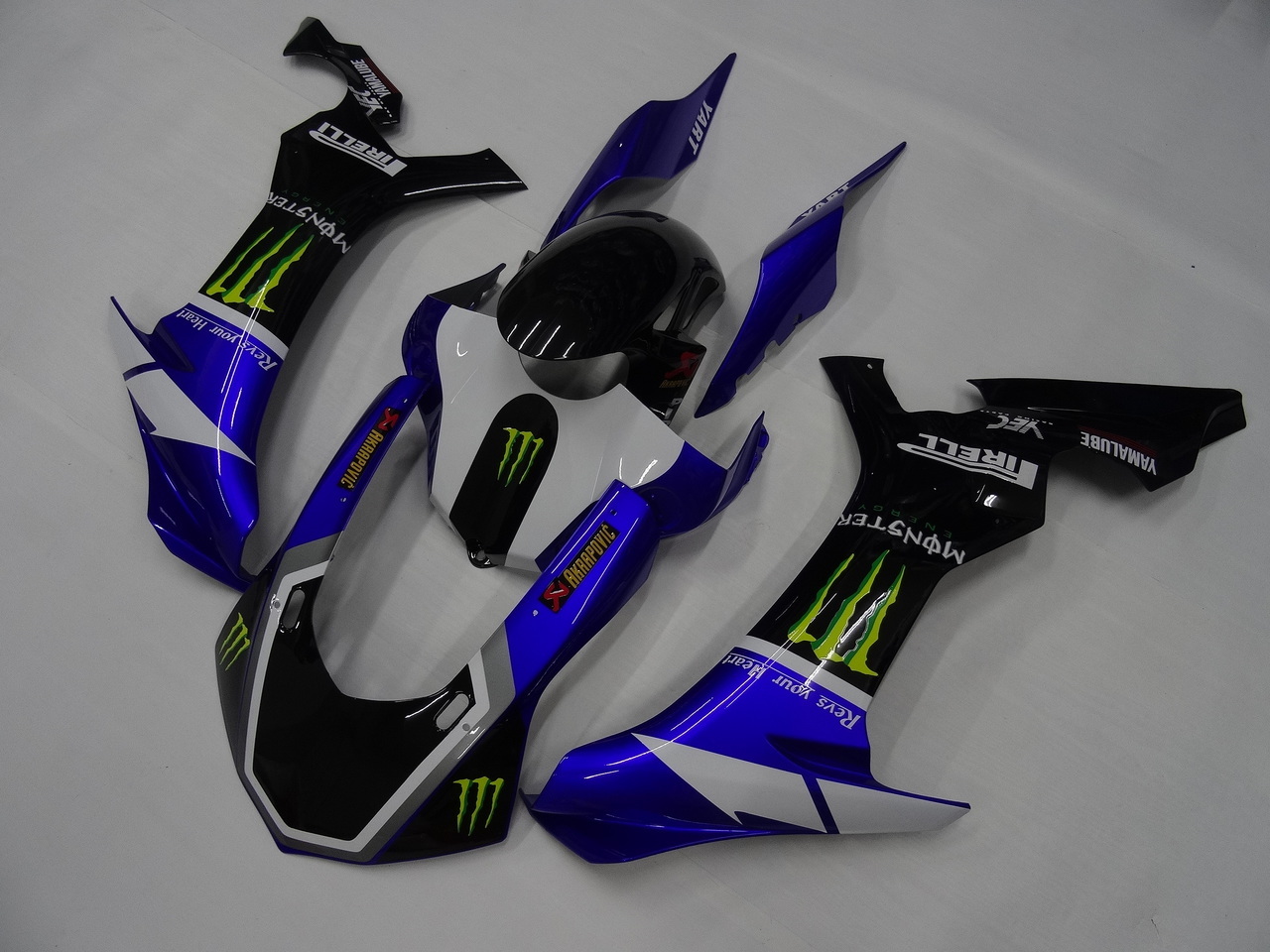 Motorcycle fairings for 2015 2016 Yamaha YZF-R1 Monster Energy. - Click Image to Close