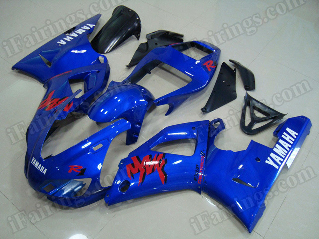 Motorcycle fairings/body kits for 1998 1999 Yamaha YZF R1 blue. - Click Image to Close