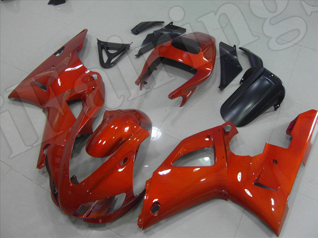 Motorcycle fairings/body kits for 1998 1999 Yamaha YZF R1 burnt orange. - Click Image to Close