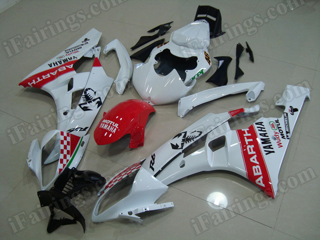 Motorcycle fairings/body kits for 2006 2007 Yamaha YZF R6 ABARTH replica.