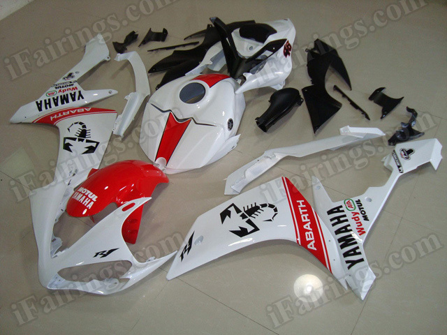 Motorcycle fairings/body kits for 2007 2008 Yamaha YZF R1 ABARTH replica. - Click Image to Close