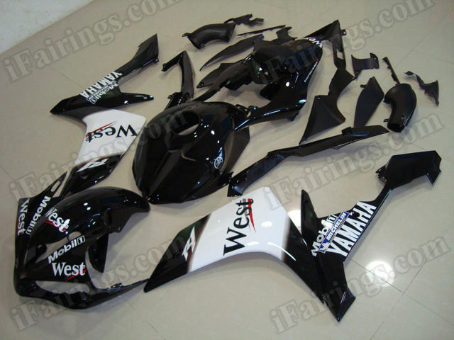 Motorcycle fairings/body kits for 2007 2008 Yamaha YZF R1 west replica. - Click Image to Close