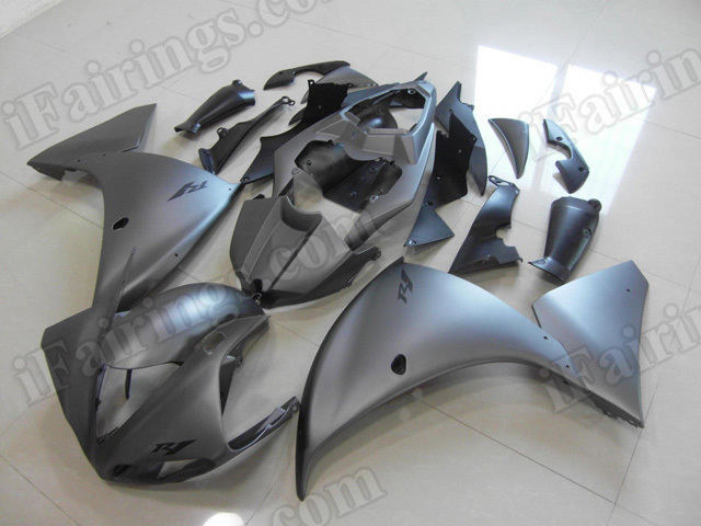 Motorcycle fairings/body kits for 2009 2010 2011 Yamaha YZF R1 matte grey.