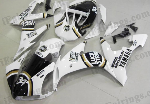 YZF-R1 2004 2005 2006 Lucky Strike fairings, 2004 2005 2006 R1 stickers. - Click Image to Close