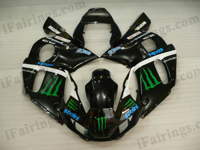 YZF-R6 1999 to 2002 custom monster fairings, Yamaha R6 monster symbol. - Click Image to Close