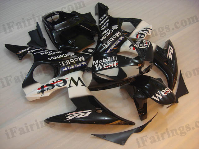YZF-R6 2003 2004 2005 west replica fairings, 2003 2004 2005 R6 decals. - Click Image to Close