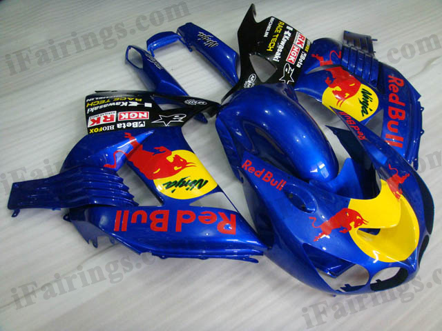 2006 2007 2008 2009 2010 2011 ZX14R red bull fairing kits - Click Image to Close
