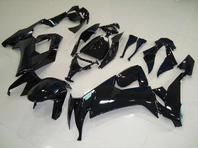 2008 2009 2010 ZX10R glossy black fairings - Click Image to Close