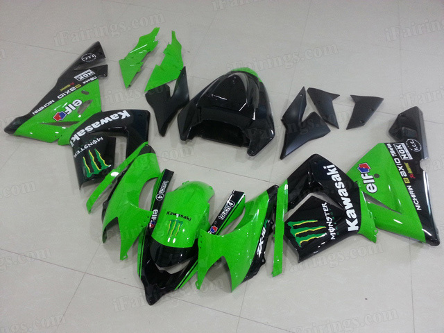 2008 2009 2010 ZX10R green monster fairing kits - Click Image to Close
