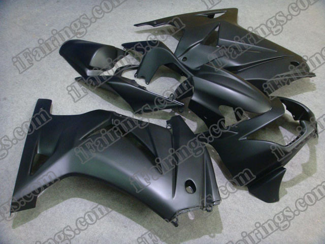 2008 to 2012 Ninja 250R matt/flat black fairings - Click Image to Close