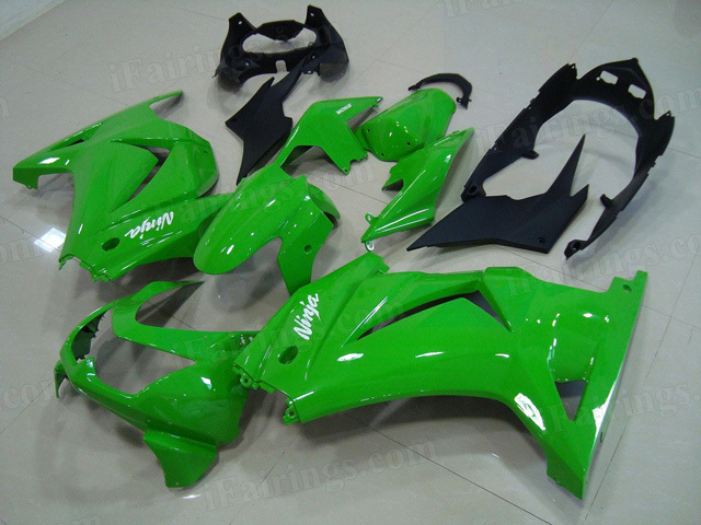 Kawasaki Ninja 250R EX250 2008 to 2012 green fairing kits.