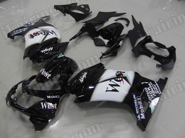 Motorcycle fairings/bodywork for Kawasaki Ninja 250R EX250 2008 to 2012 west replica.