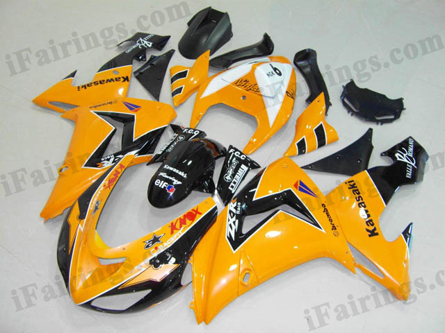 ZX10R 2006 2007 yellow and black fairings, 2006 2007 ZX10R