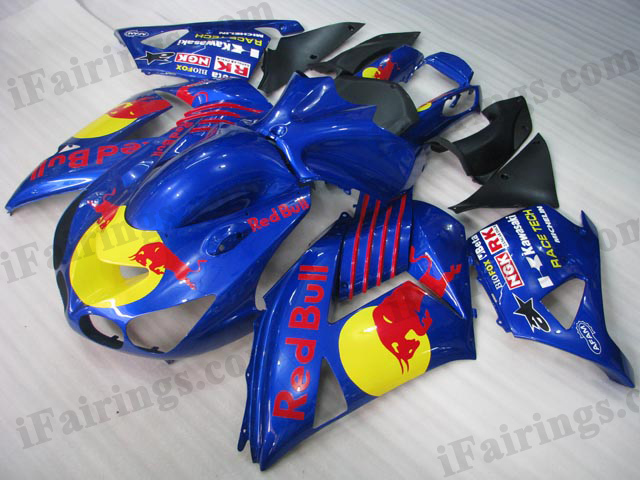 ZX14R 2006 2007 2008 2009 2010 2011 red bull fairings. - Click Image to Close