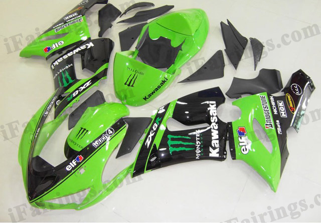 ZX6R 636 2005 2006 Monster fairings, 2005 2006 ZX6R decals. - Click Image to Close