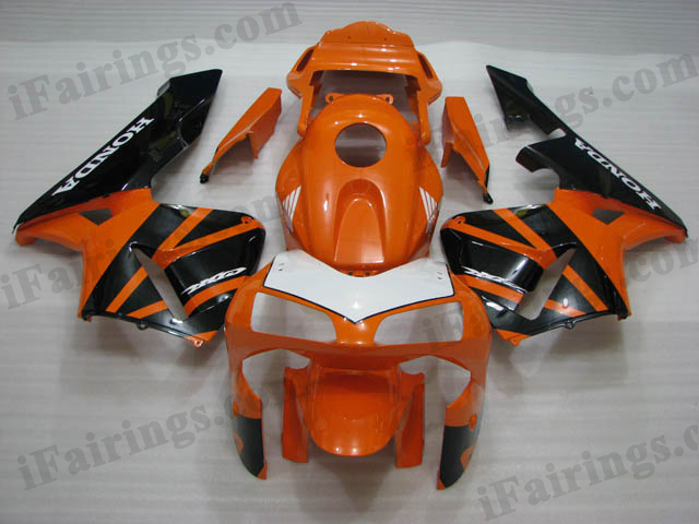2003 2004 Honda CBR600RR orange and black fairing kits