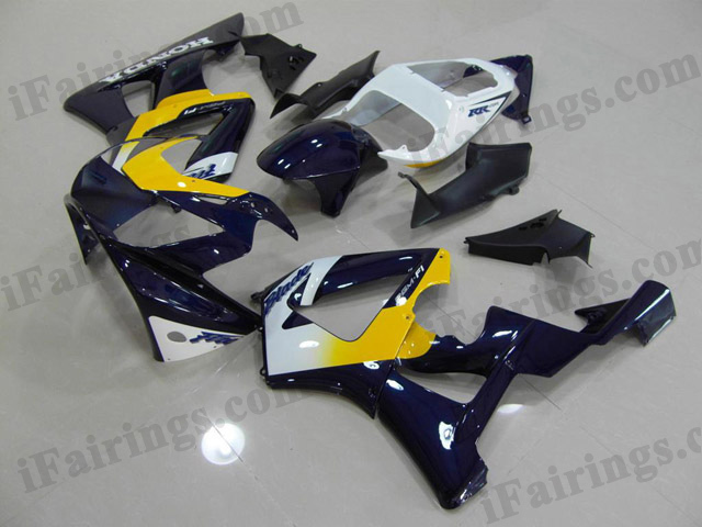 2000 2001 CBR900RR 929 yellow and blue fairing kits - Click Image to Close