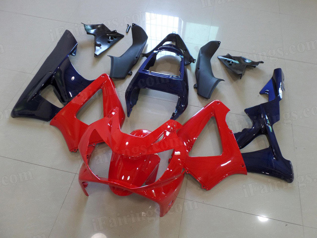 2000 2001 Honda CBR929RR red and blue paint fairings. - Click Image to Close